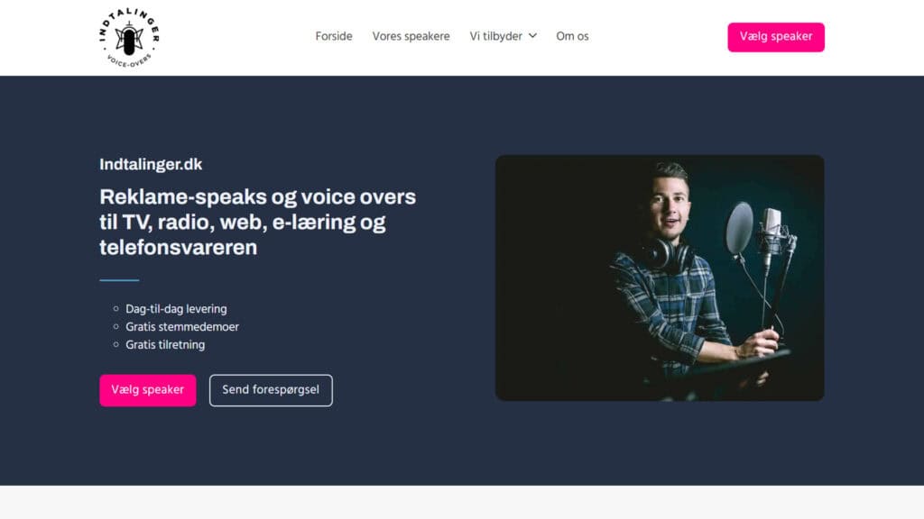 Indtalinger Dk Forside